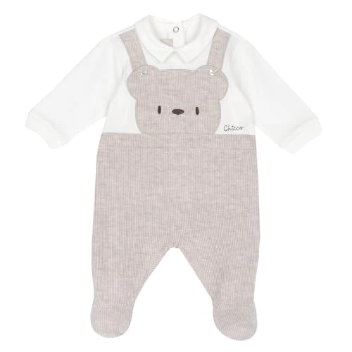 Chicco, Pijama para Bebé de Algodón Suave, con Cómoda Abertura con Solapa, Adecuado para el Otoño, Ropa de Bebé para Niño y Niña de 0-24 Meses, Designed in Italy