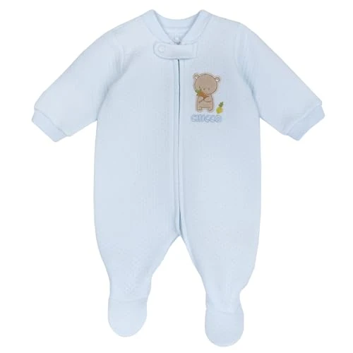 Chicco, Grenouillère Bébé Garçon et Fille en Tissu Doux, avec Ouverture Frontale Pratique, Idéale pour l'Hiver, Vêtements Bébé, Designed in Italy