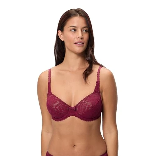 Offerta a tempo: Playtex Reggiseno con Ferretto Flowery Lace Recycled Donna x1, Viola, 40/6E - 0.00% da 17.00 € a 17.00 €