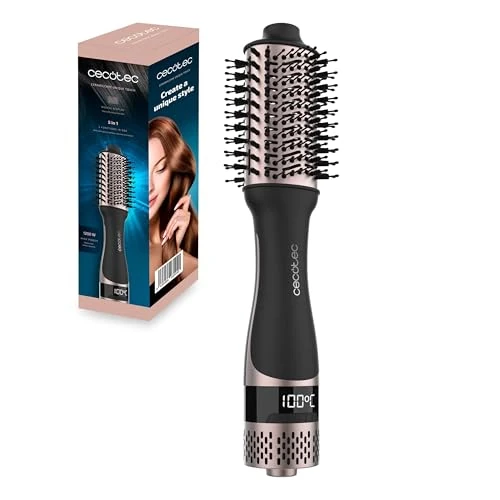 Cecotec Ceramic air brush with unique touch, 1200 W, dry, detangled, smoothed, volume and shape, 4 temperatures, removes frizz, ceramic head