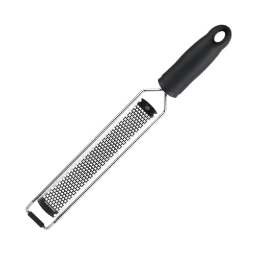 Zeitlich begrenztes Angebot: MasterChef Parmesanreibe Zester, Zestenreißer, Zitronenreibe, Muskatnuss Reibe, Ingwerreibe, Handreibe mit Rassiermesserscharfe Edelstahlklinge und Ergonomisch Rutschfester Griff, Spülmaschinenfest von 10.49 € auf 10.49 € (0.0