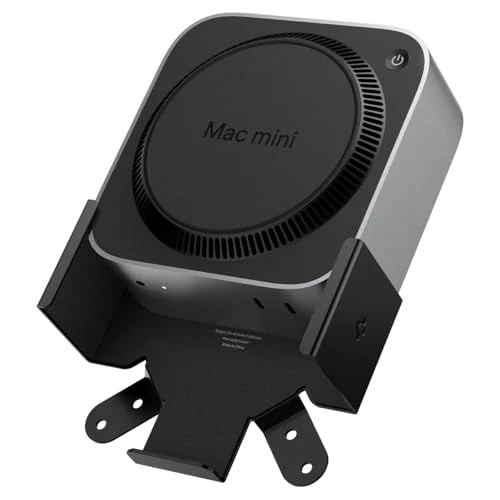 Offerta a tempo: Spigen LD205 Supporto per Mac Mini M4, Montaggio a parete VESA, Supporto da tavolo e da parete - Nero - 0.00% da 13.80 € a 13.80 €