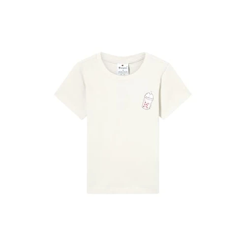 Offerta a tempo: Champion Legacy Girls, T-Shirt Girocollo con Grafica, S, Beige, Beige, S - 52% da 14.95 € a 7.18 €