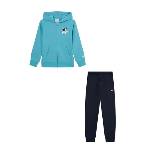 Offerta a tempo: Champion Legacy - Tuta da ragazzo, con grafica, taglia XXS, colore: azzurro, Azzurro, XXS - 4% da 39.95 € a 38.46 €