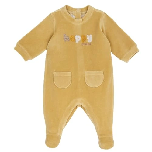 Chicco, Grenouillère Bébé Fille en Chenille Chaude et Douce, avec Ouverture Pratique à l'Entrejambe, Idéale pour l'Hiver, Vêtements Bébé 0-24 Mois, Designed in Italy