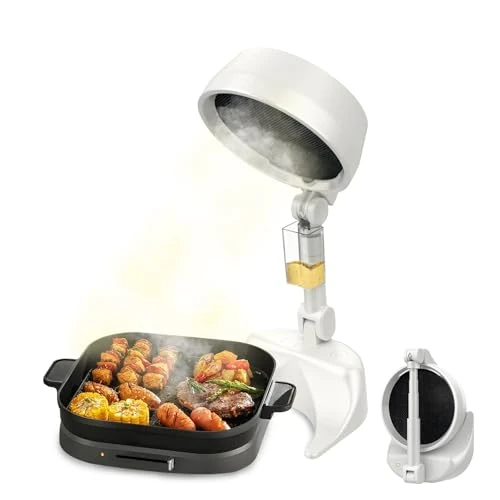 LORESJOY Odkurzacz kuchenny do kuchni, przenośny okap próżniowy, składany okap kuchenny do akademika, kemping, grill wewnętrzny, kampera