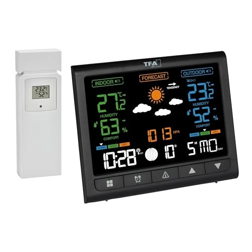 Limited offer: TFA Dostmann CONTRAST 35.1171.01 Wireless Digital Weather Station Forecast for 12-24 hours Number of max. sensors 3 from 52.99 EUR to 30.21 EUR (save 43%)