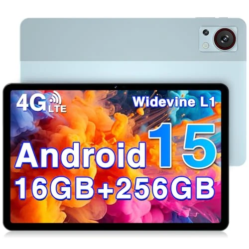 DOOGEE T30S Android 15 Tablet 11 inch, 16 GB RAM + 256 GB ROM (TF 1 TB), 2,4 K, 8580 mAh, 4G LTE + 5G WiFi, 13 MP + 8 MP, Octa-Core Tablet Gaming, Hi-Res luidspreker/OTG/BT5.0/GPS/Widevine L1