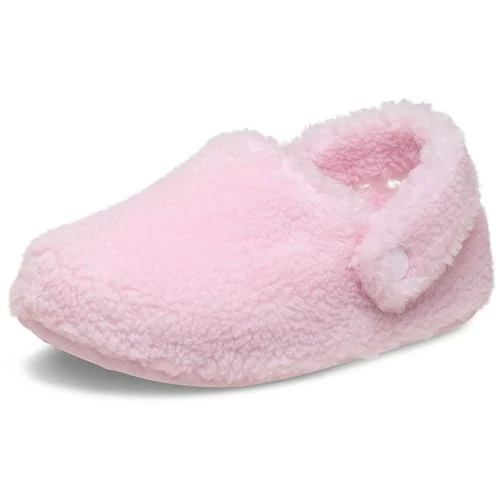 Crocs Classic Cozzzy Slipper T, Pantofole Unisex - Bambini e Ragazzi, Latte Rosa, 24/25 EU
