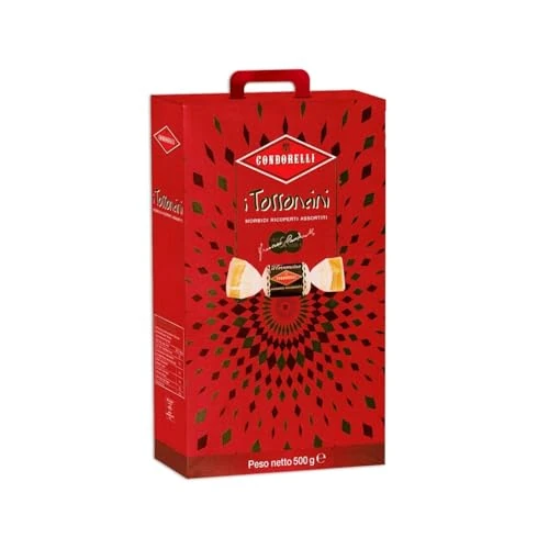Offerta a tempo: Condorelli i Torroncini Originali Morbidi Ricoperti Assortiti Valigetta Regalo Limited Edition 500g - 46% da 34.99 € a 18.99 €