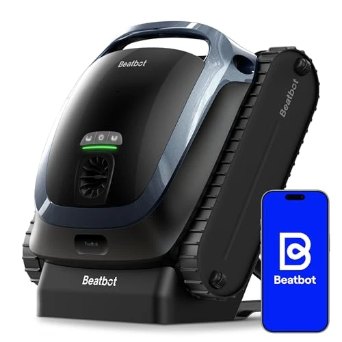 Beatbot AquaSense 2 Robot Pool Vacuum Cleaner Cordless Pool Cleaner, Intelligent Positioning, Cleans Floor, Walls and Waterline. Double Sweep for Pools up to 300 m², Blue