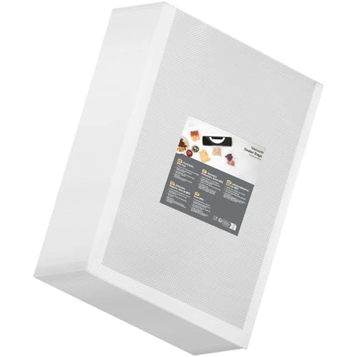 Limited-time offer: Vacuum Sealer Bags, 100 Bags, 28 x 40 cm, Professional Vacuum Seal Vacuum Bags for Vacuum Sealer & Food Storage & Sous Vide, Freezer Bags, BPA-Free & Tear-Resistant from 24.38 GBP to 24.38 GBP (save 0%)