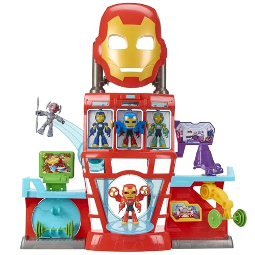 Offerta a tempo: Hasbro Marvel Iron Man e i Suoi Fantastici Amici, playset elettronico Iron Quarters — 15% da 59,99 € a 50,99 €