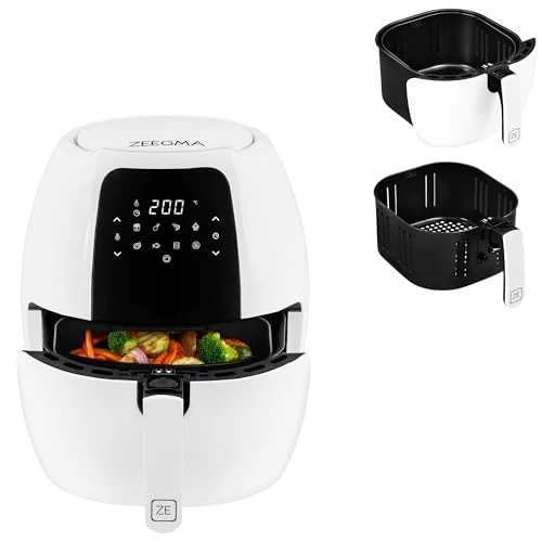Limited offer: Zeegma Knapper Grand Airfryer – 1800W, 7.7L Capaciteit, 9 Programma's, Snel Verwarmen, Vetvrij Koken, Vaatwasmachinebestendig from 84.99 EUR to 59.99 EUR (save 29%)