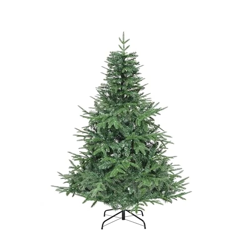 Offerta a tempo: YITAHOME Albero di Natale artificiale di alta qualità, 152 cm, circa 450 PE pressofuso e punte in PVC, realistico, con telaio pieghevole e supporto in metallo, montaggio rapido per casa e negozi, 152 - 0.00% da 64.99 € a 64.99 €