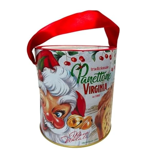 Offerta a tempo: Amaretti Virginia - Panettone Alto Tradizionale in Latta Natalizia 750 gr - 30% da 32.99 € a 22.99 €