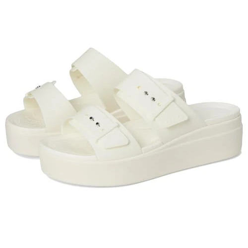 Offre limitée : Crocs Femme Brooklyn Buckle Low Wedge Sandale cale de 60.00 EUR à 30.00 EUR (remise 50%)
