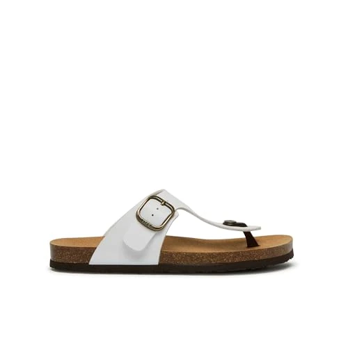 Tijdelijke aanbieding: Scholl Jackie Teenslippers, voor dames, 38 EU, Wit, 38 EU van 56.04 € naar 56.04 € (0.00% korting)