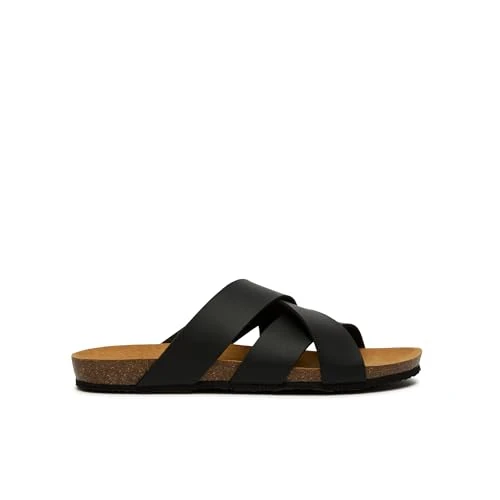 Zeitlich begrenztes Angebot: Scholl Didier, Sandali Uomo, Intrecciato, Nero, 47 EU von 55.00 € auf 44.00 € (20% Rabatt)