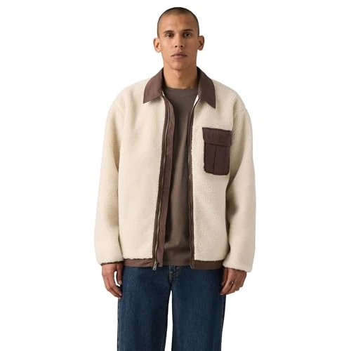 Offerta a tempo: Levi's Joonie Sherpa Oatmeal - Giacca, farina d'avena, S - 68% da 120.00 € a 38.23 €