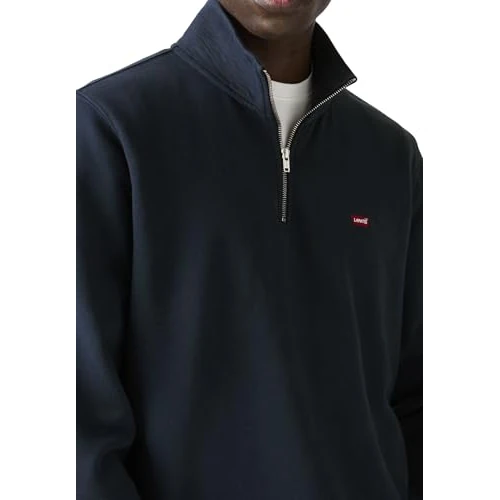 Oferta limitada: Levi'S Sudadera Original para Hombre con Cremallera 1/4, Azul Marino, XL de 65.00 € a 54.14 € (ahorro 17%)