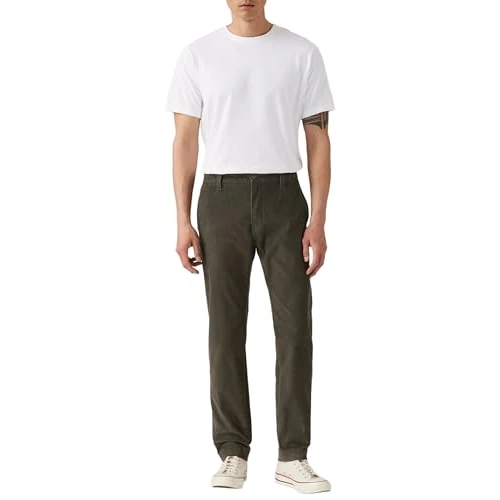 Levi's XX Chino STD II Black Olive S 14W Cord, Olive Noire, 32W / 32L