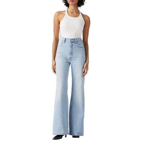 Levi's Ribcage Bells Vaqueros, Sits Well Together, 28W / 32L para Mujer