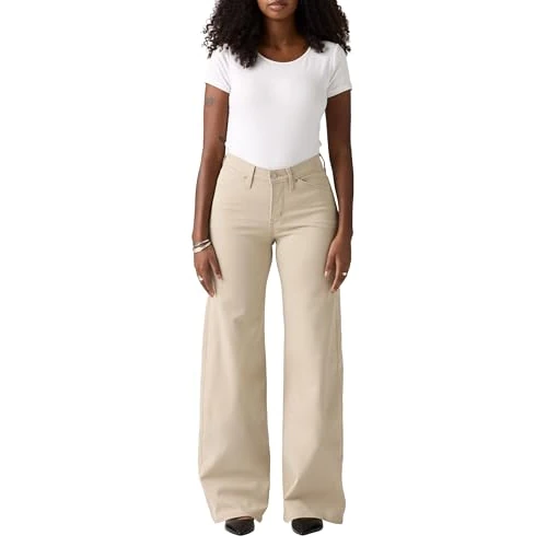 Offerta a tempo: Levi's 318 Styled Shp Wide Leg White Pepper, White Pepper., 33W x 32L - 0% da 65.59 € a 65.59 €