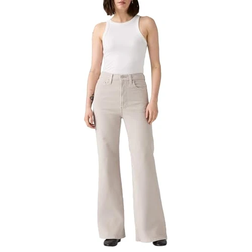 Levi's Jeans da Donna Ribcage Bells, Chateau Gray., 32W x 32L