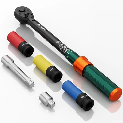 Limited offer: NADOKHI 1/2-Inch Drive Torque Wrench, 20-180 Ft.Lb, ±3% Accuracy, 72-Tooth Dual-Direction Adjustable Click Torque Wrench with Quick Release Ratchet for Bicycle, Motorcycle, Car Maintenance from 28.09 EUR to 28.09 EUR (save 0%)