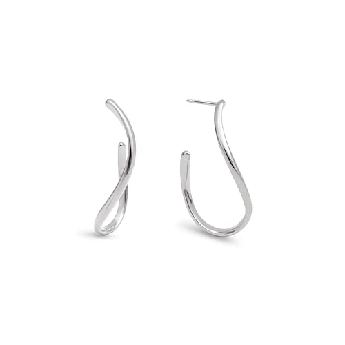 Offerta a tempo: SINGULARU - Orecchini Brisa. Acciaio con Stile Organico e Chiusura in Silicone e Acciaio Inossidabile. Gioielli da Donna - 35% da 29.99 € a 19.48 €