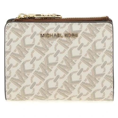 Michael Kors 32S4G8ED7V-099 MD SNAP COIN BILLFOLD Female VANILLA/LUGG Size One Size