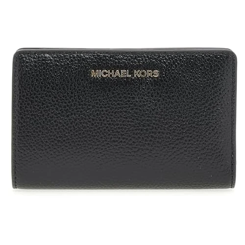 Offerta a tempo: Michael Kors 32R4G8ED6L-001 MD SNAP ZA WALLET Donna BLACK Taglia TU - 52% da 125.00 € a 60.00 €