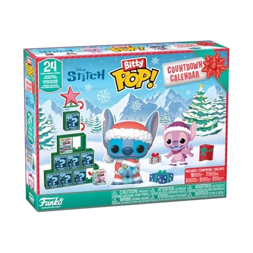 Offerta a tempo: Funko Bitty Pop! Countdown Calendar: Stitch Holiday - Lilo And Stitch- Calendario Dell'avvento - 24 Giorni di Sorprese - Mini Figura in Vinile da Colleziones - Mystery Box - Idea Regalo - 0.00% da 30.00 € a 30.00 €