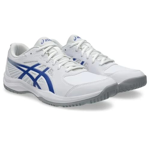 ASICS 1041A483-101 Court Slide 4 Heren, White/Dark Cobalt, EU 37.5, White Dark Cobalt, 37.5 EU