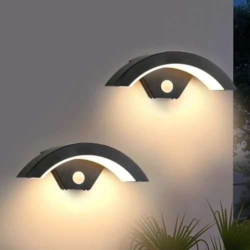 Offerta a tempo: SENQIU 2 Pezzi Applique da Parete Esterno LED con Sensore di Movimento 24W - 0.00% da 55.98 € a 55.98 €