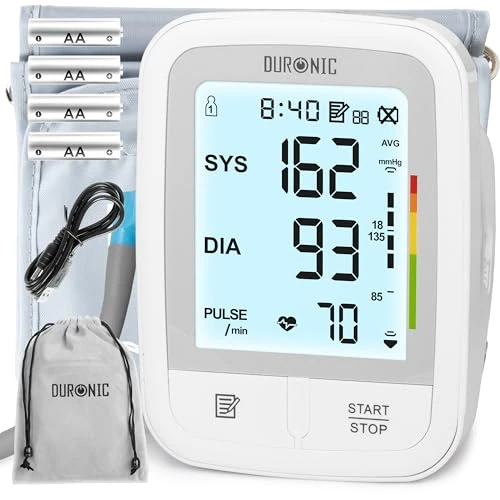 Zeitlich begrenztes Angebot: Duronic BPM95 Blutdruckmessgerät, Blutdruck messen für Bluthochdruck, Messgerät mit großem Display, Oberarm Blutdruckmessgerät mit Manschette von 17.99 € auf 14.90 € (17% Rabatt)