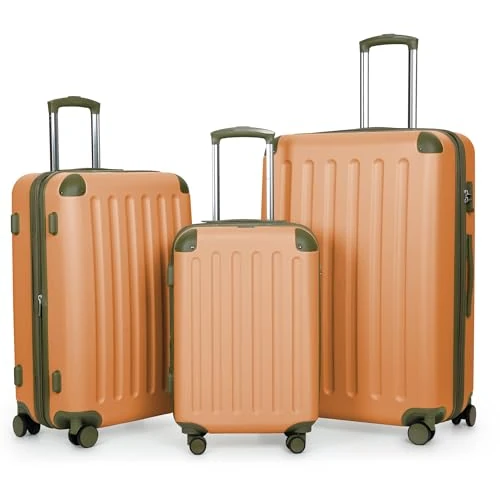 Offerta a tempo: Hauptstadtkoffer Spree – Set di 3 valigie: bagaglio a mano 55 cm, valigia media 65 cm + valigia grande da viaggio 75 cm, guscio rigido in ABS+PC, lucchetto a combinazione TSA, MARILLE - 0.00% da 164.93 € a 164.93 €
