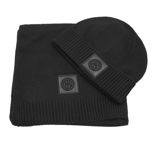 Inter Set of Scarf and Hat in Box, Black, One Size