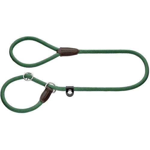 Offerta a tempo: HUNTER Retriever - Guinzaglio per cani Freestyle, colore: verde scuro, collo integrato, regolabile in modo continuo, resistente alle intemperie, facile da pulire, maneggevole, robusto con punte in - 51% da 29.99 € a 14.62 €
