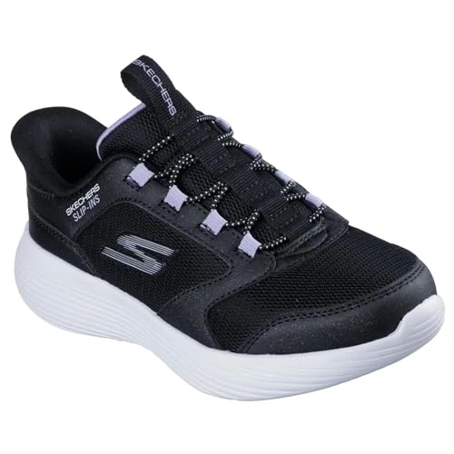 Oferta limitada: Skechers Niñas Go Run 400 V2 Tetra Speed Slip-In ENTRENADOR, Black Synthetic/Textile, 31 EU de 44.95 € a 34.95 € (ahorro 22%)