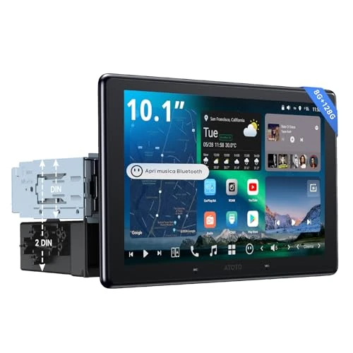 Offre limitée : ATOTOZONE X10 Autoradio Android 10" QLED, Écran Flottant 1 DIN & 2 DIN, Agent IA & Vision IA, LiveView à Distance, Alerte Golden Hour, 4G LTE, 8G+128G, Audio 7.1.2 CH, CarPlay & Android Auto sans Fil de 859.89 € à 859.89 € (0.00% de remise