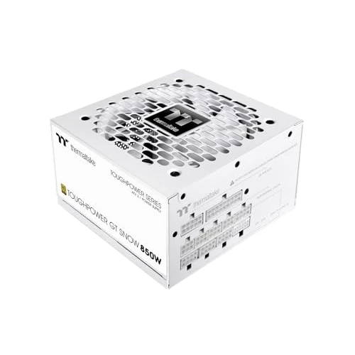 Thermaltake Toughpower GT 850W | Fuente de Alimentación Totalmente Modular ATX 3.1 | PCIe 5.1 12V-2x6 Nativo | 80 Plus Gold | Ventilador 120mm Silencioso | Smart Zero Fan | 5 Años Garantía | Blanco