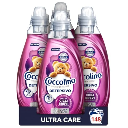 Offerta a tempo: Coccolino - Detersivo Lavatrice Liquido - 148 Lavaggi (4 Pezzi) — 50% da 39,96 € a 19,99 €