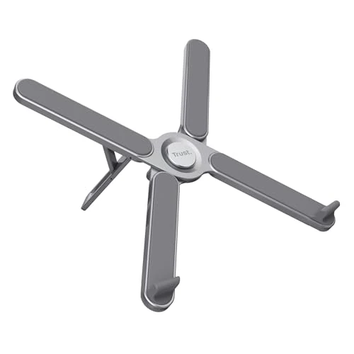 Offerta a tempo: Trust Macy Supporto PC Portatile Ergonomico Pieghevole 17.3 Pollici, Grigio - 16% da 24.89 € a 20.99 €