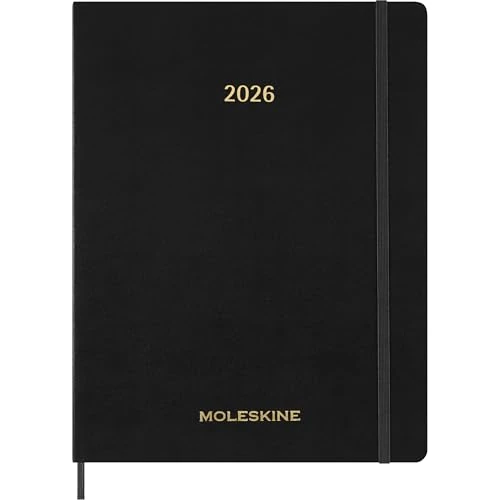 Limited offer: Moleskine 2026 15-Month Essential Planner, Soft Cover, Weekly Vertical, XXL (8.5" x 11"), Black, 144 pages from 24.00 EUR to 7.20 EUR (save 70%)