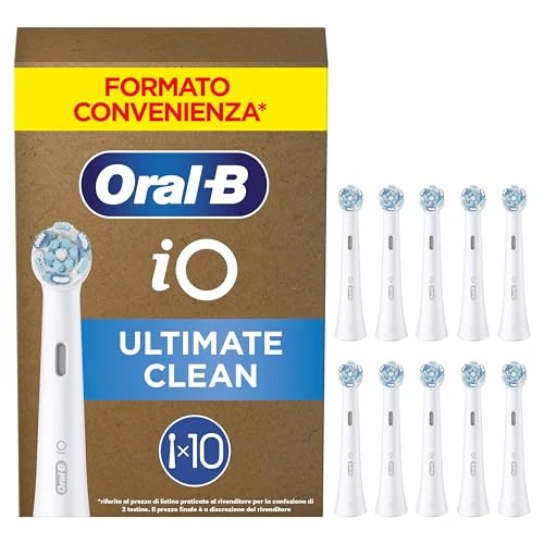 Limitiertes Angebot: Oral-B iO Ultimative Reinigung Aufsteckbürsten — ORIGINAL Zahnbürstenaufsatz für Elektrische Oral-B iO Zahnbürsten — Bürstenköpfe, Ersatzbürsten für fortschrittliche Tiefenreinigung — Weiß, 10 Stück von 69.99 EUR auf 60.59 EUR (Spare 13%)