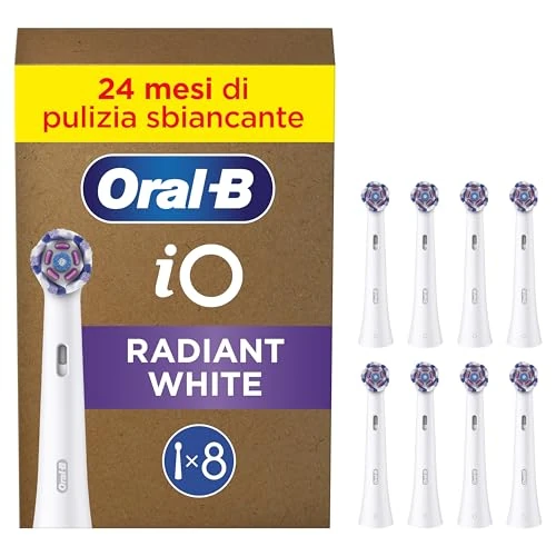 Begrenztes Angebot: Oral-B iO Strahlendes Weiss Aufsteckbürsten — ORIGINAL Zahnbürstenaufsatz für Elektrische Oral-B iO Zahnbürsten — Bürstenköpfe, Ersatzbürsten zur Zahnaufhellung — Weiß, 8 Stück von 39.99 EUR auf 39.99 EUR (Rabatt 0%)