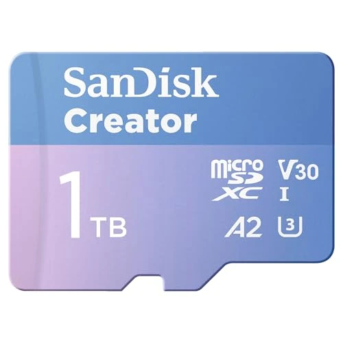 Offerta a tempo: SANDISK Creator Carta microSDXC UHS-I 128 GB + Adapter (Per Smartphone, Action Camera e Droni, 5,3K i 4K, A2, C10, V30, U3, fino a 190 MB/s, 3 mesi di Adobe Lightroom inclusi) - 33% da 249.00 € a 167.99 €