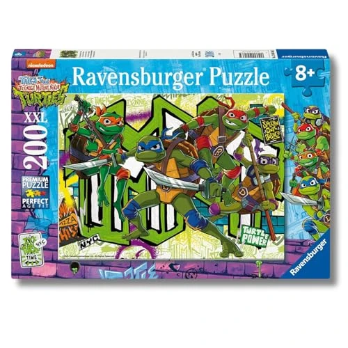 Zeitlich begrenztes Angebot: Ravensburger Puzzle Die unbesiegbaren Turtles! - 200 XXL Teile Puzzle ab 8 von 13.99 € auf 13.99 € (0.00% Rabatt)